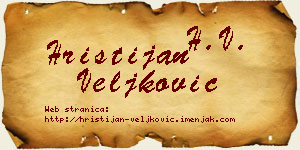 Hristijan Veljković vizit kartica